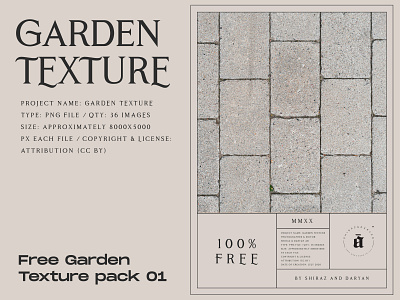 Garden Texture / Pack 01 - 100% Free branding design designresource download free freebie freebies png staycreative texture texture pack textured textures vintage
