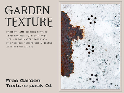 Garden Texture / Pack 01 - 100% Free brand identity branding download free download freebie freebies texture texture pack textured textures vintage visual identity