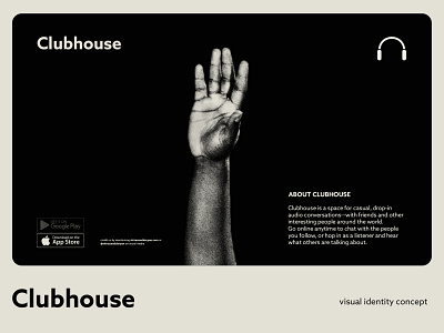 What is Clubhouse? / Clubhouse Visual Identity Concept brand identity clubhouse clubhouseapp clubhouselogo minimal minimalist logo visual identity webdesign website website design