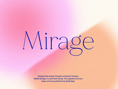 Trendy and Favorite Free Fonts - Typography Concept - Mirage