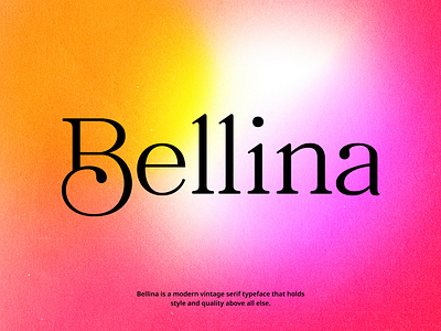 Trendy and Favorite Free Fonts - Typography Concept - Bellina