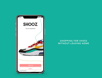 Shooz app app commerce design iphone x mockup prototype shoes shopping sneakers uidesign user experience user interface uxdesign