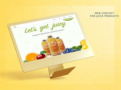 Juice shop web concept