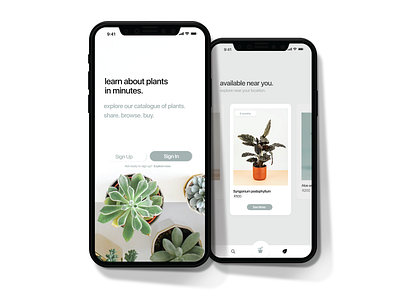 Plant App 🌿 | UI app design application concept design design graphic design interaction ios app ui uidesign ux uxdesign vector