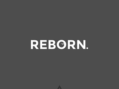Reborn hidden meaning logo logo design simple logo stationary typography