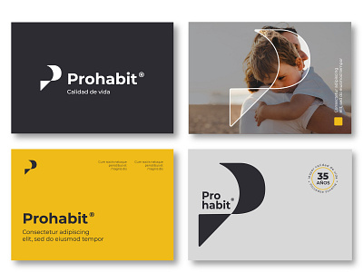 Prohabit branding design logo typography