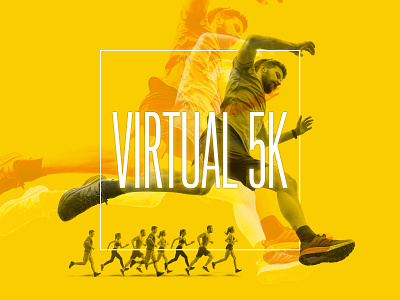 Virtual 5k 5k running virtual yellow