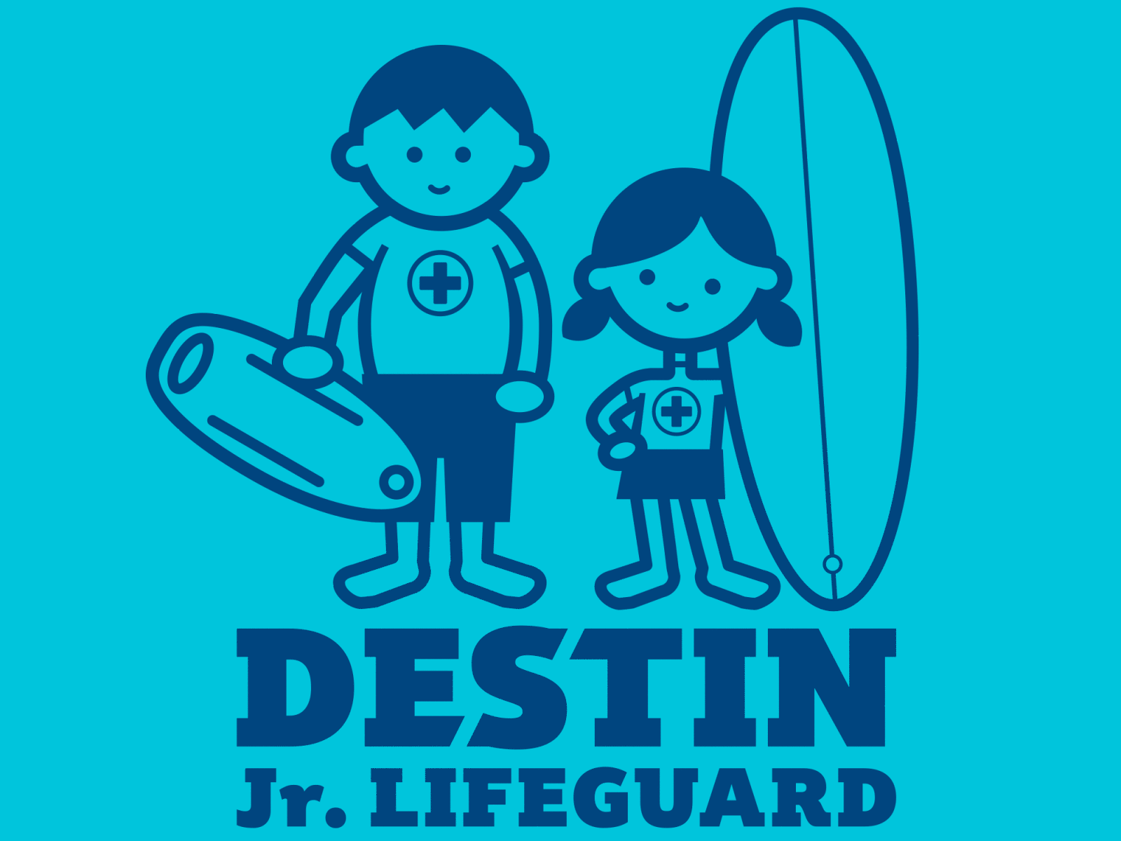 Destin Junior Lifeguard Logo beach florida kids lifeguard logo program rescue surf