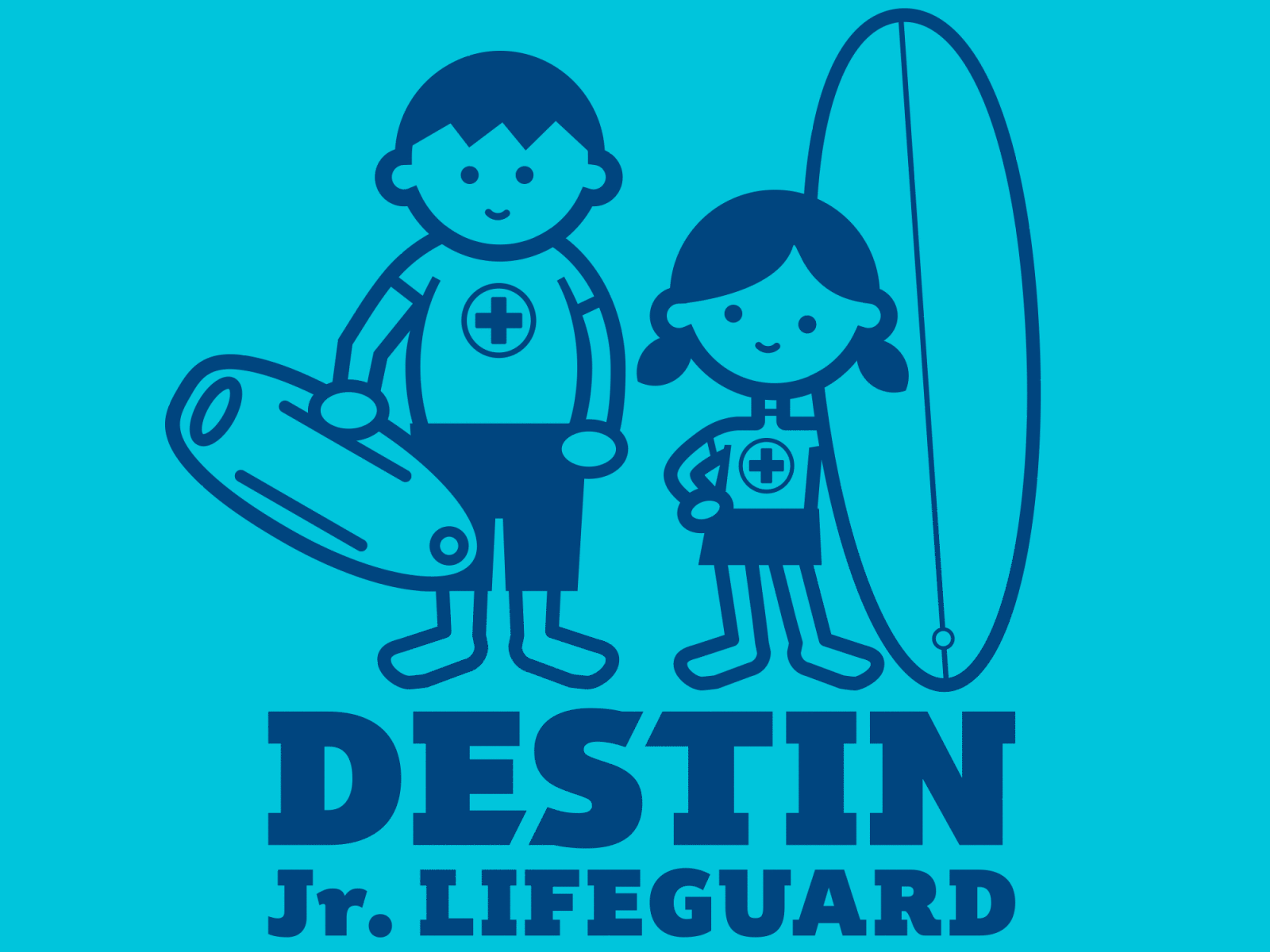 Destin Junior Lifeguard Logo