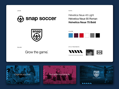 Snap Soccer - Design System Pitch branding design system graphic design logo pitch deck