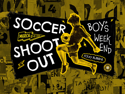 Soccer Shoot Out - Boys Weekend branding event football graphic design illustration logo soccer tournament