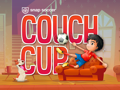 Couch Cup - eSports Tournament art direction branding couch esports event fifa football illustration logo soccer tournament