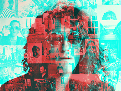The Revivalists, collage for album single campaign all my friends collage not picked the revivalists