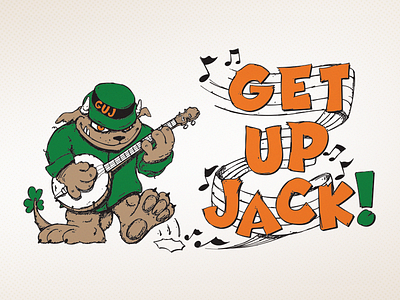 Get Up Jack Logo band banjo irish logo music sketch