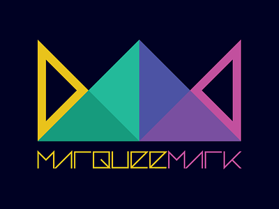 MarqueeMark Logo Update adobe illustrator flat geometric logo