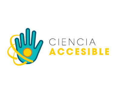 Ciencia Accesible branding. educational project graphic design logo science