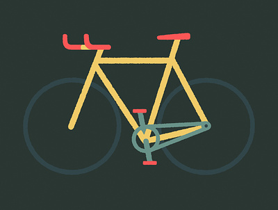 Bike Personality: Race bike biker bullhorn design fixedgear fixie illustraor illustration montreal race