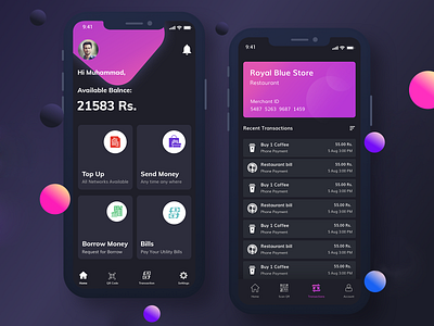 Mobile Wallet App by DeviceBee Technologies on Dribbble