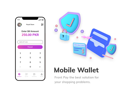 Mobile Wallet App app design app designer app development company devicebee mobile payment mobile wallet ui ux