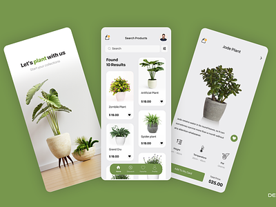 E-commerce App for Plants app designer app development company best app design device devicebee ecommerce app mobile app development on demand app