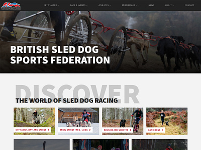 British Sled Dog Sports Federation joomla responsive web design ui web design website design