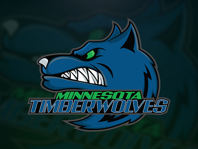 Minnesota Timberwolves Mascot Logo branding design icon illustration lettering logo typography ui vector