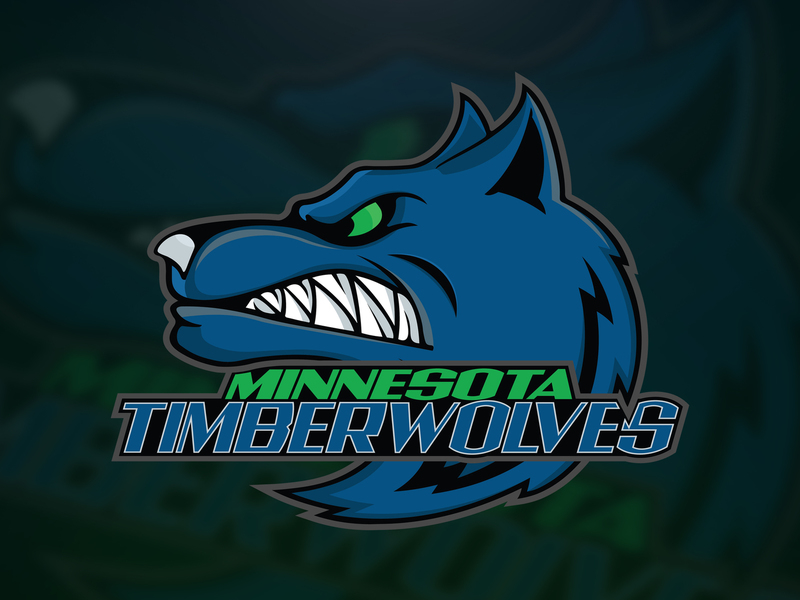 timberwolves mascot clipart