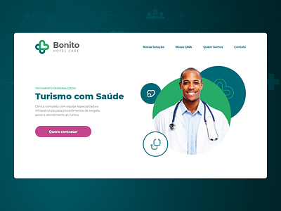 Header - Bonito Hotel Care design hotelcare ui web webdesign