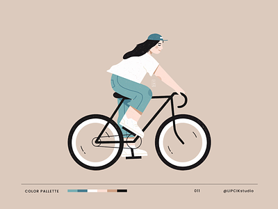 Cycling 2d animation bicycle bike character characters cycle cycling digital flat graphic design illustration minimal motion graphics people procreate shape simple sport texture