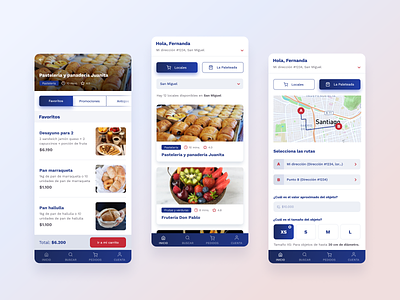 Groceries Mobile app blue design groceries grocery light mobile app mobile design ui