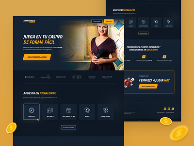 Juegalo pro - Casino landing page