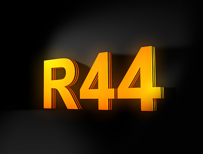 R44 3d banner branding light