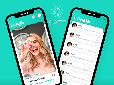 Gleme Redesign app branding dating dating app ui ux