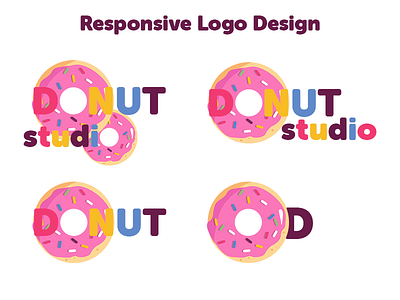Responsive Logo Design branding design flat icon illustration lettering logo minimal responsive responsive branding responsive logo typography vector