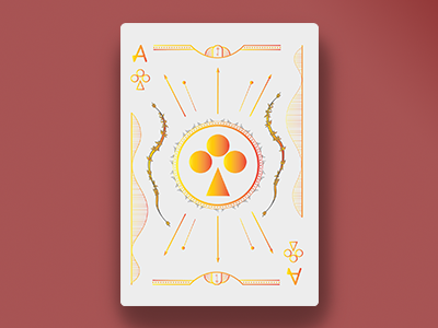 Golden Ace Playing Card branding card card art cards design illustration playing card typography vector