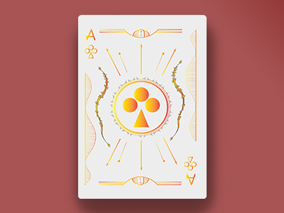 Golden Ace Playing Card