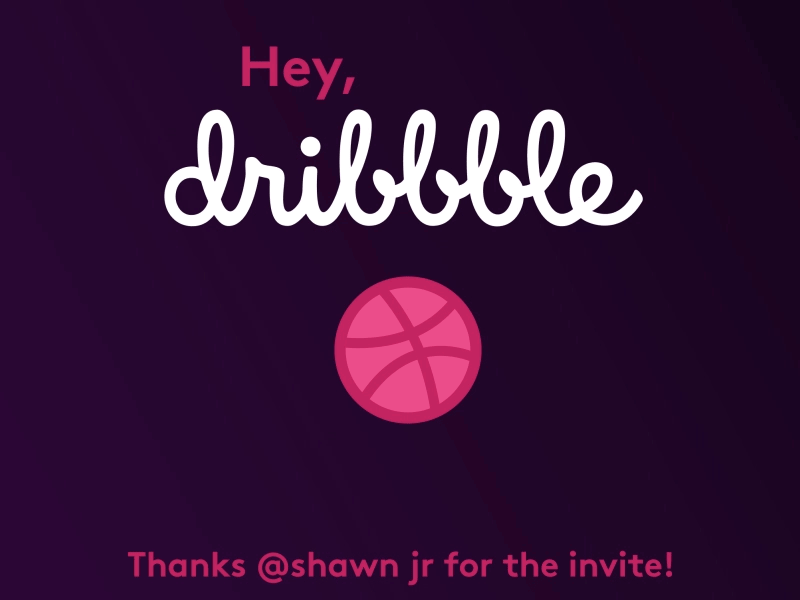 Hey Dribbble! animation design illustration invitation invite motion graphic pokemon