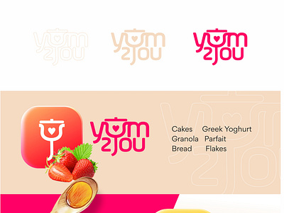 yum2you branding design icon logo