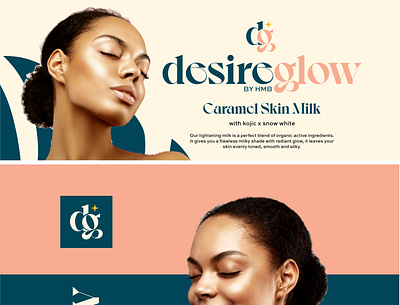 Desire Glow Skin Care branding design branding identity design product packaging design skincare