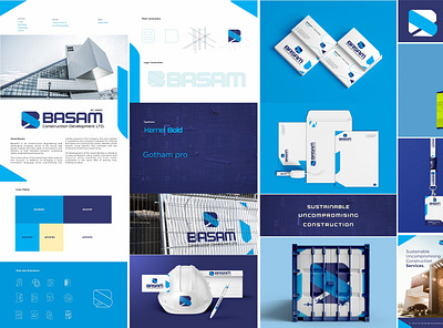 Basam Construction Branding branding building construction design logo site