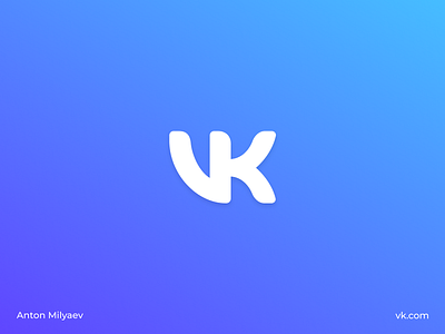 Redesign logo for vk.com | VK new logo app brand branding gradient icon logo logo design logotype redesign redesign concept vector visual design vk vk.com vkmix vkontakte web