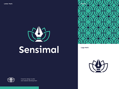 Sensimal - logotype and pattern / Creative design & dev studio