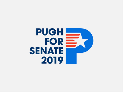 Pugh for Senate 2019 - Campaign Logo branding campaign design illustrator logo minimal vector