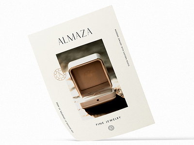 Almaza Fine Jewelry Print advertising branding design jewelry luxury minimal minimalist modern print typography