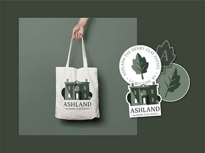 Ashland Tote and Stickers branding design illustration merchandise merchants packaging stickers tote bag