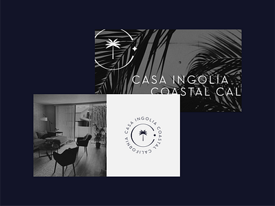 Casa Ingolia - Home Identity branding design home hotel logo minimal resort vector