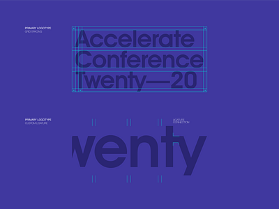 Accelerate Conference 2020 Event Identity branding conference conference design design grid grid logo guidelines identity logotype type typography