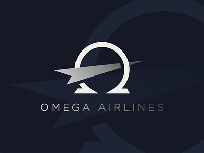 Omega Airlines Identity airline app airlines app branding design identity logo minimal omega typography ui ux