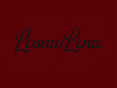 Leona Lena Winery Script Logo branding design identity logo logotype minimal script logo typography vino winery