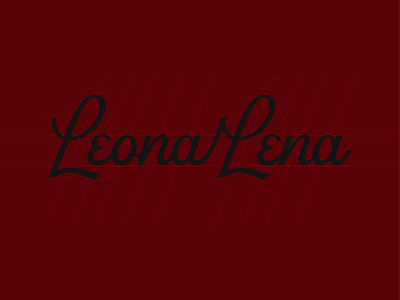 Leona Lena Winery Script Logo